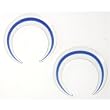 Glass Pincher Clear with Blue 10g - Sold as Individual