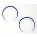 Glass Pincher Clear with Blue 2g - Sold as Individual