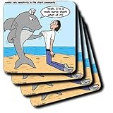 Rich Diesslins Funny General - Editorial Cartoons - Male Nurse Shark - Coasters