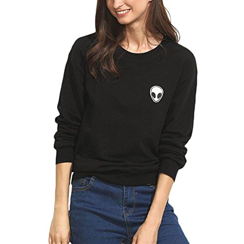 Fedi Apparel Women's Long Sleeve Hoodie Pullover Blouse Pattern Sweatshirt