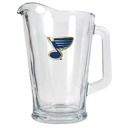 St. Louis Blues NHL 60oz Glass Pitcher - Primary Logo by Great American Products