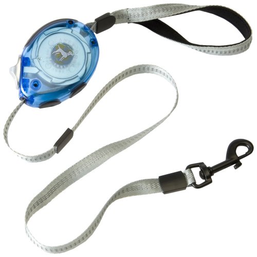 Planet Dog Zip Lead Retractable Leash, Blue, Medium
