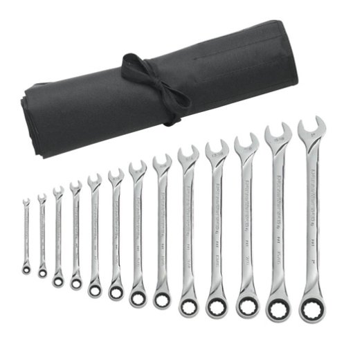 Gear Wrench 85199R 13Piece SAE XL Ratcheting Wrench Set Roll
