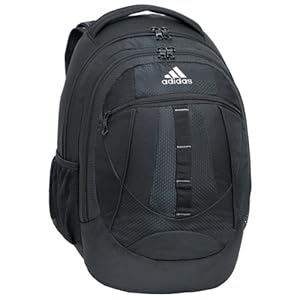 adidas Hickory Backpack, Black, 19 x 14 x 11-Inch