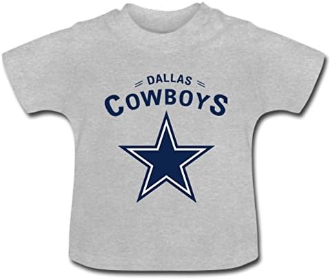 MsMr Cotton T Shirts Dallas Cowboys Baby Boys/Girls(18months,LightGrey)