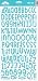 Shin-Dig Cardstock Alphabet Stickers 6"X13" Sheet-Sugar Coated Swimming Pool