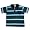 Dogwood - Toddler Boys Striped Short Sleeve Polo, Blue, Light Blue, Charcoal (Size 2T)