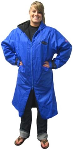 Dive Boat Fleece Coat Jacket w/Hood for Scuba Diving, Sailing, Boating, Kayak, Rafting, Jet Ski, Snorkel, Snorkeling , Black, Men's Small