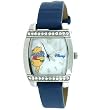 Disney Winnie the Pooh Blue Calfskin Mother of Pearl Dial Watch, MU2202, SPECIAL, Seiko Brand