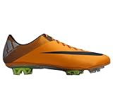 Nike Mercurial Vapor VII FG Mens Soccer Cleats Orange Peel/Metallic Hematite-Volt-Metallic Silver 441976-800