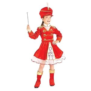 Girls Drum Majorette Kids Costume by 