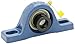 SKF SYH 5/8 FM Pillow Block Ball Bearing, 2 Bolts, Eccentric Collar, Non-Expansion Type, Contact Seals, Cast Iron, Inch, 5/8" Shaft, 1-1/16" Base To Center Height, 3-19/32" Bolt Hole Spacing Width