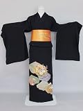 濃紺地の正絹色留袖（未仕立品） T1964 和服 色留