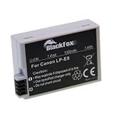 Blackfox BF-E8 Li-Ion Ersatzakku Typ Canon LP-E8 passend f�r EOS 550D/600D/650D (7,2V, 1000mAh)von "Blackfox"