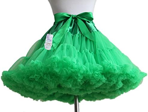 Lemail wigs Women's Lolita Three-Layer Voile Puff princess skirt Green CC332A-16