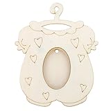 【ノーブランド 品】白ベース 木材 ピクチャーフォト フレーム 子供 手 DIY 幼児 服の形