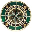 1-1/2 inch Green Suited Compass Spinner - Casino Supplies > Card Covers > Spinners