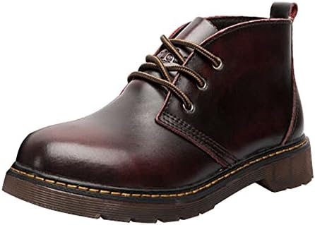 Men's Oxford Low boots Leather 5.5 D(M) US Red