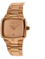 NIXON Womens A300-897 Stainless Steel Analog Gold Dial Watch