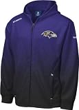 Baltimore Ravens Ascent 2009 Sideline Drift Full Zip Fleece Hooded Jacket - Medium