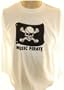 Music Pirate Mens Long Sleeve T-Shirt - Jolly Roger Flag