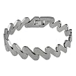 High Polished Finish Tungsten Bracelet w/ Wave Design