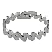 High Polished Finish Tungsten Bracelet w/ Wave Design