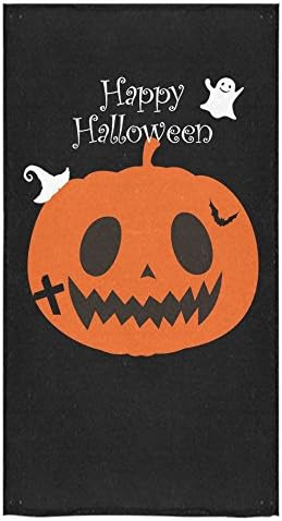 Happy Halloween Pumpkins Sale Custom Bath Towels Large Soft and Comfortable Travel Beach Bathroom Shower Washcloth Wrap for Men/Women 80% Polyester 20% Cotton, (30" x 56")