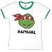 Search : Teenage Mutant Ninja Turtles - TMNT - Raphael Foil Ladies T-Shirt