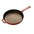 Enamel Coated Cast Iron 11" Skillet - Red