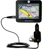 Car and Home 2 in 1 Combo Charger for the Motorola MOTONAV TN20 GPS - uses Gomadic TipExchange Technology
