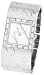 Morgan Ladies Stainless Steel Engraved Bracelet Watch