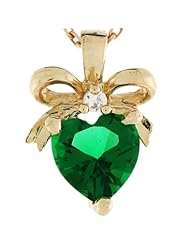 14k Gold 0.025cttw Diamond Birthstone Pendant