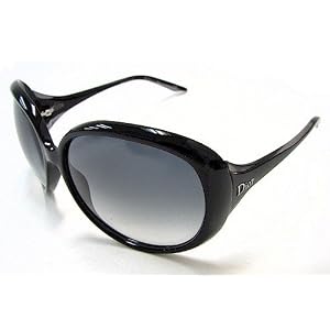 CHRISTIAN DIOR Cocotte Sunglasses Shiny Black Grey I5W JJ Shades