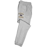 Michigan Wolverines Ash Collegiate Logo Sweatpants