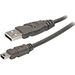 10' USB 2.0 A To Mini-B Cable - 5-Pin