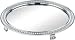 Taymor Chrome Round Perfume Mirror Tray