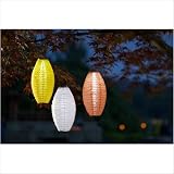 Soji Solar Nylon Lantern White w/White LED