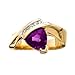14kt Amethyst and Diamond Ring title=