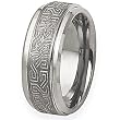 Tungsten Carbide Ring with Celtic Knot Design (8.0 mm) - Sizes 7-13