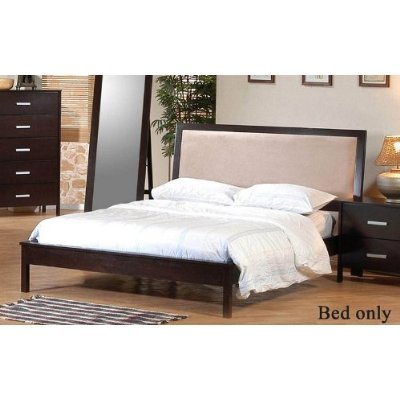 King Size Platform Bed in Cappuccino Finish