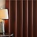 Best Home Fashion Wide Width Thermal Insulated Blackout Curtain - Antique Bronze Grommet Top - Chocolate - 100
