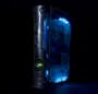 Xbox 360 CLEAR GHOST CASE - SMOKE CASE/HDMI/BLUE LIGHTS