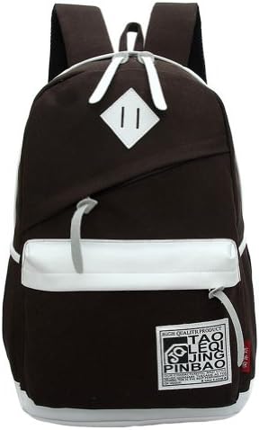Students Canvas Bags, Computer Bags, Multicolor Bags, Multi-purpose Backpacks (coffee)