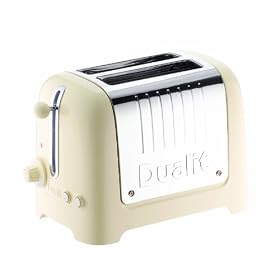 Dualit 26202 2 Slot Lite Toaster in Cream Gloss Finish