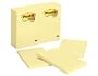Post-it� Notes, Original Pad, 4 Inches x 6 Inches, Lined, Canary Yellow, 12 Pads per Pack