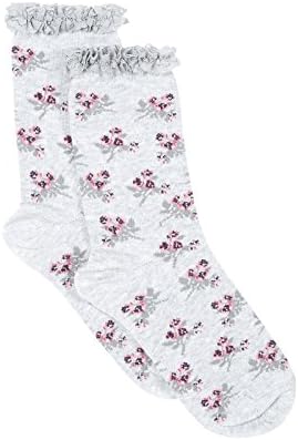Accessorize Womens Floral Frilly Socks