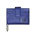 Buxton Womens Leather Tab Floral Embossed Card Case Wallet