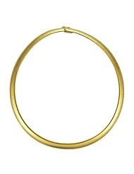 14K Yellow Gold Omega Dome 8mm Bracelet 7.5 Inch