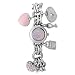 BONGO Women`s BG2435 Mother-Of-Pearl Pink Dial Charm Bracelet Watch
